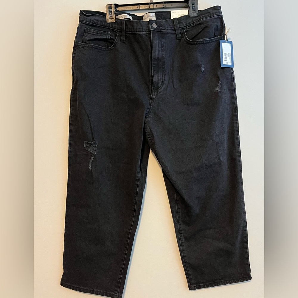 NWT Target Universal Thread Vintage Black Jeans 18 Short